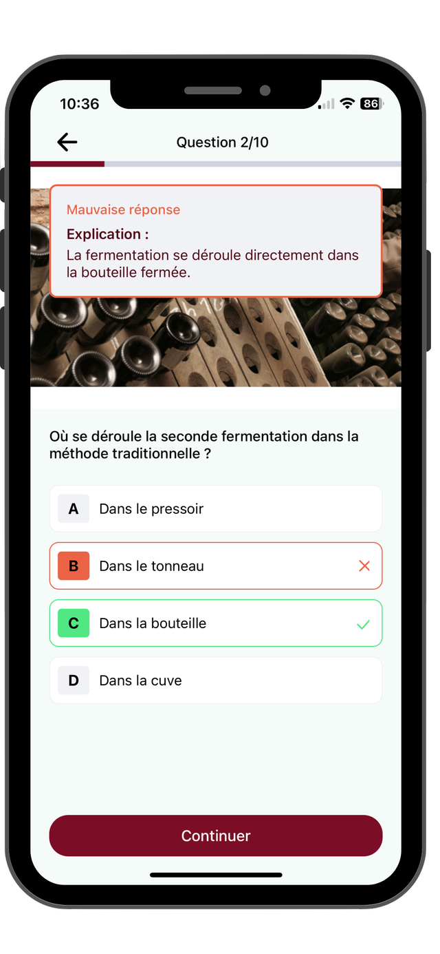Iphone Screenshot of the mobile app